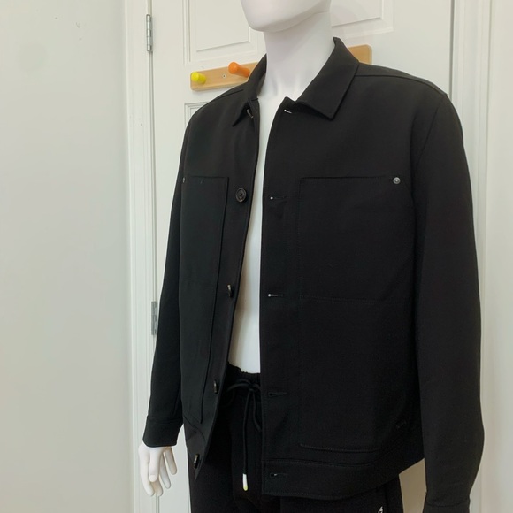 Hugo Boss Men’s Modern Fit Jacket In Black Stretch Twill - Picture 5 of 9